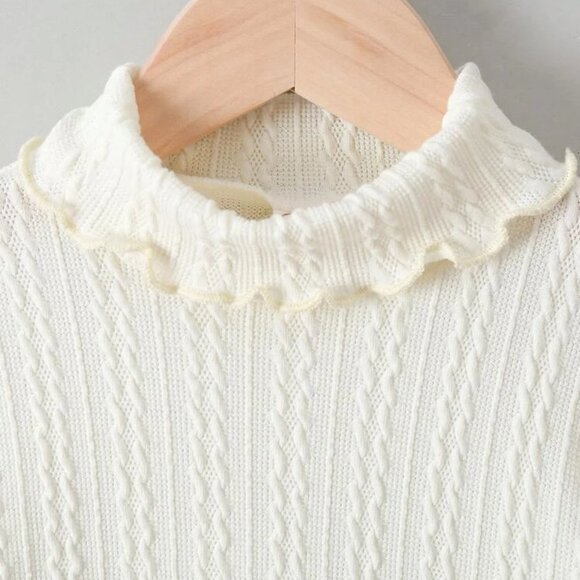 Toddler Girls Lettuce Trim High Neck Tee 5/6 - Picture 5 of 5